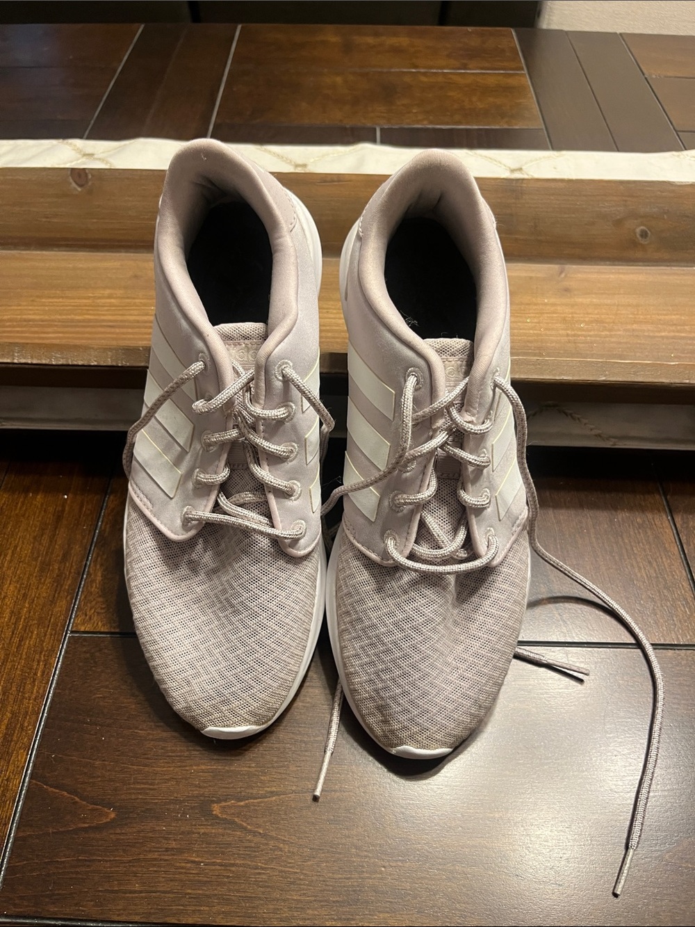 adidas Light Pink Men's Sneakers with White Stripes